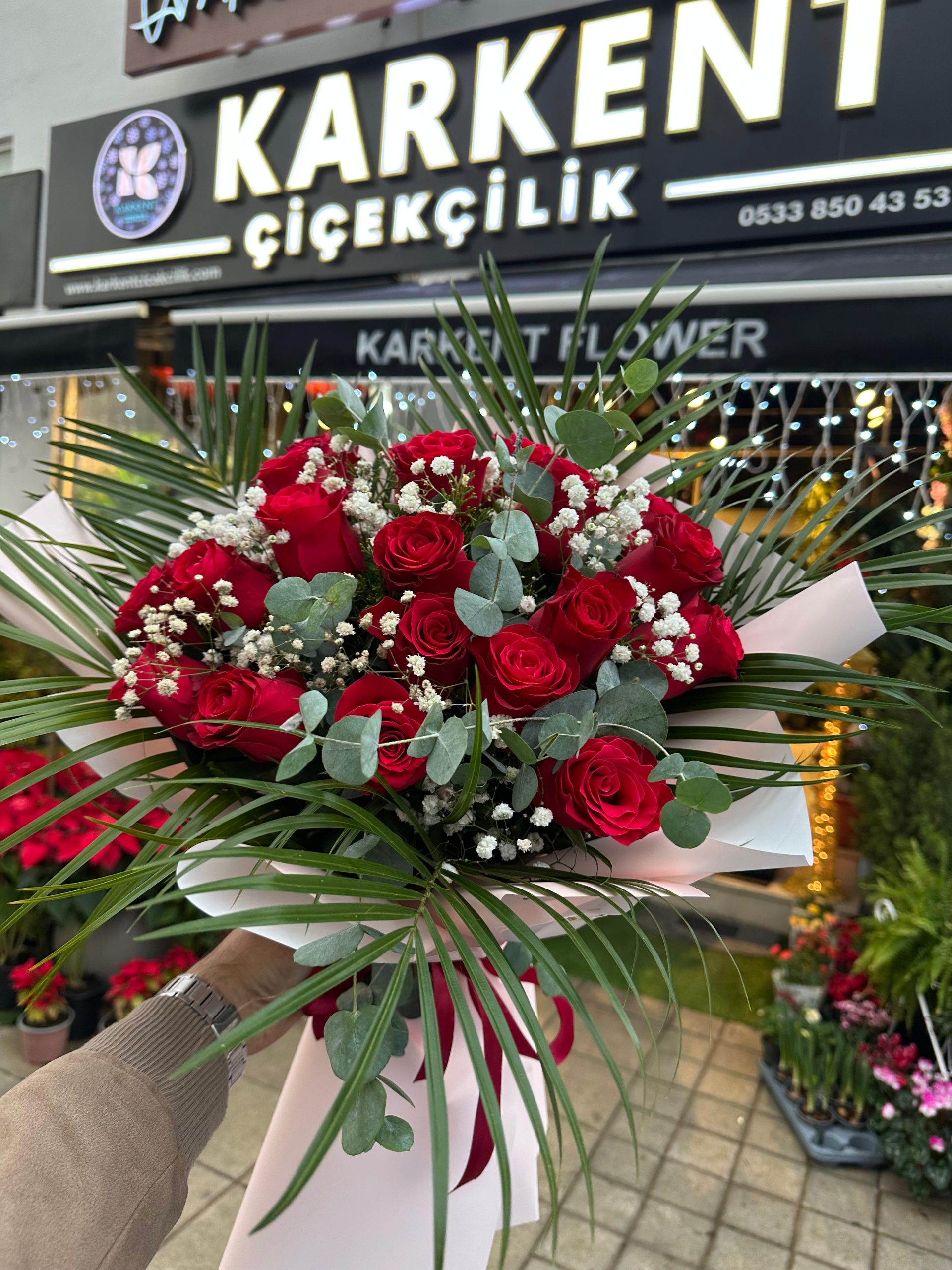 21-KİRMİZİ-GUL-BUKETİ 21 KIRMIZI GÜL BUKETİ - Görsel 1