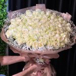 101 BEYAZ GÜL BUKETİ